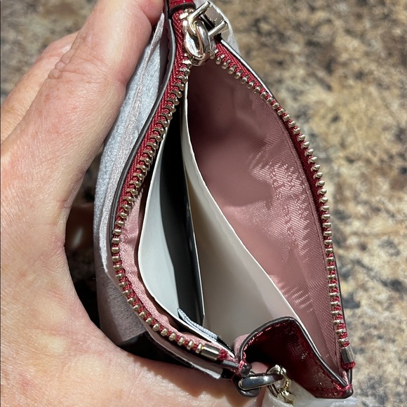 Kate Spade Key Ring Card Holder In Red Jam - Picture 8 of 8